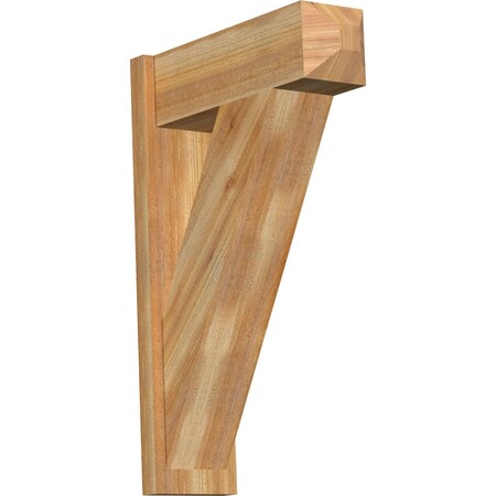 Traditional Rough Sawn Craftsman Outlooker, Western Red Cedar, 8W X 24D X 36H